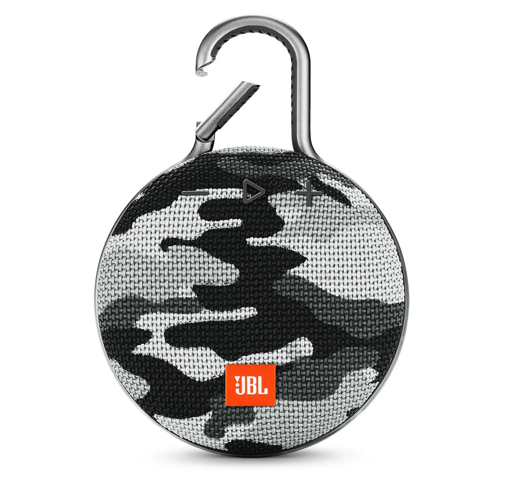 Open Box JBL Clip 3 Black Camo Portable Bluetooth Speaker