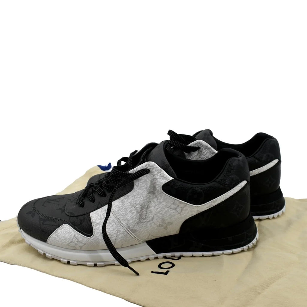 Pre-owned LOUIS VUITTON Runaway Monogram Sneakers Bicolor US 9-9
