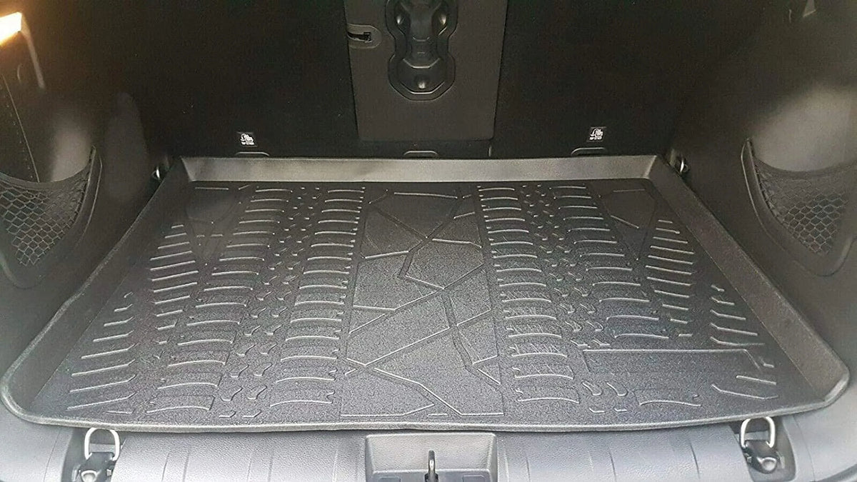 EACCESSORIES EA Cargo Liner – Trunk Mat for Jeep Renegade 2015-2023 – Durable Trunk Mats for Cars with Raised Lip – Non-Slip Car Trunk Mat Rubber – Easy to Install – Laser Pre-Cut Design