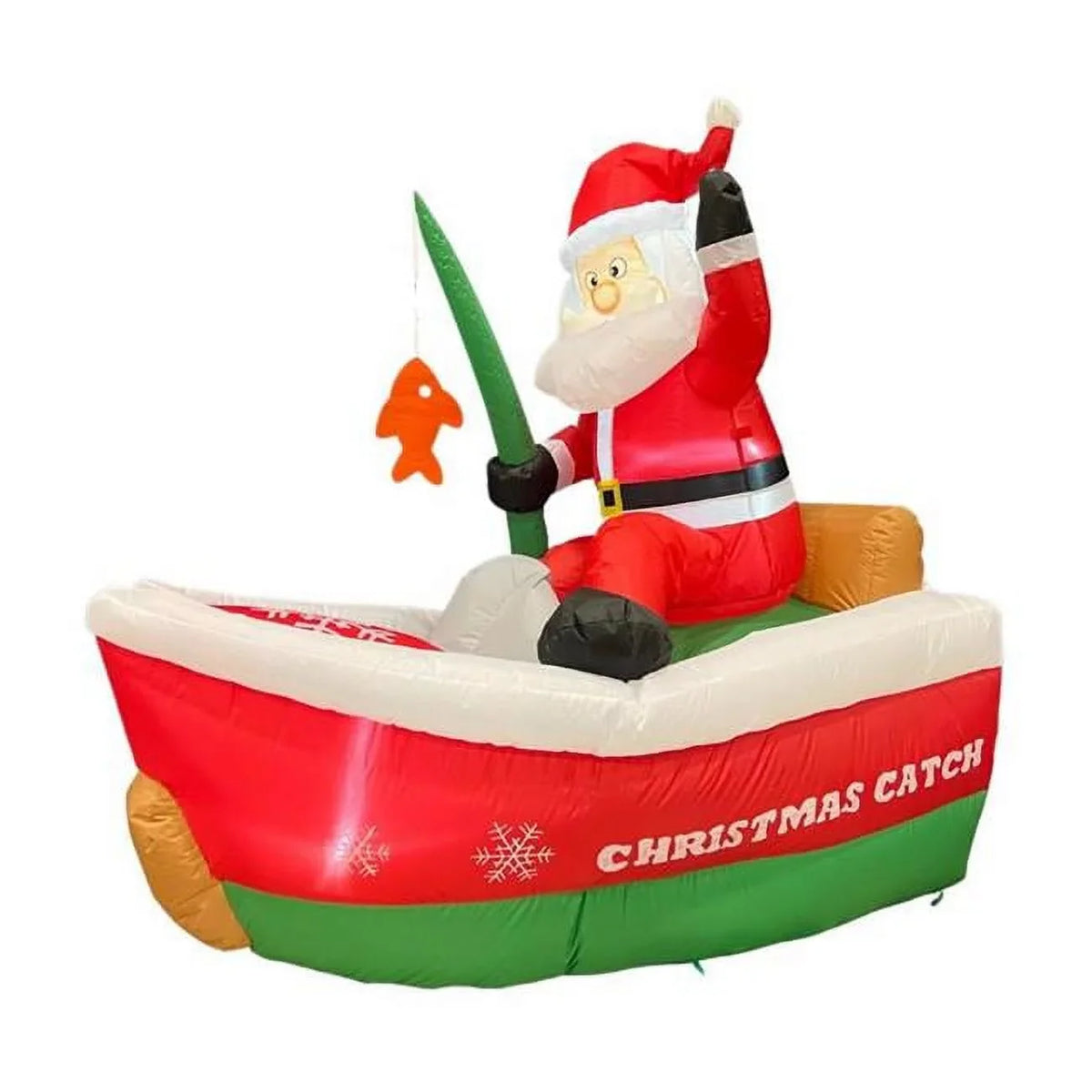 5 ft. Fishing Santa Inflatable
